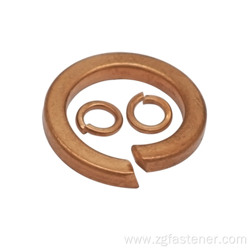 DIN127 Copper/Brass M4 M5 M6 M7 Tin Plated Single Coil Spring Lock Washers